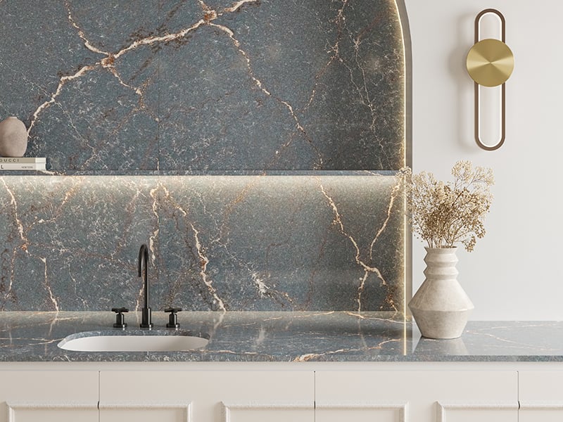 Silestone Le Chic collection in Parisien Bleu