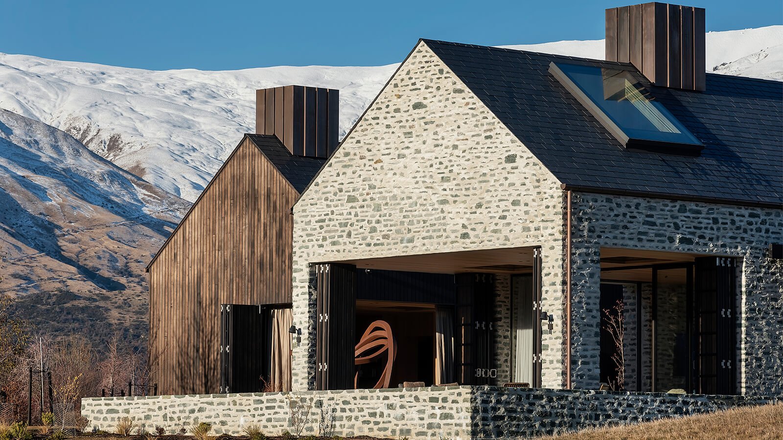 Home in the mountains in New Zealand