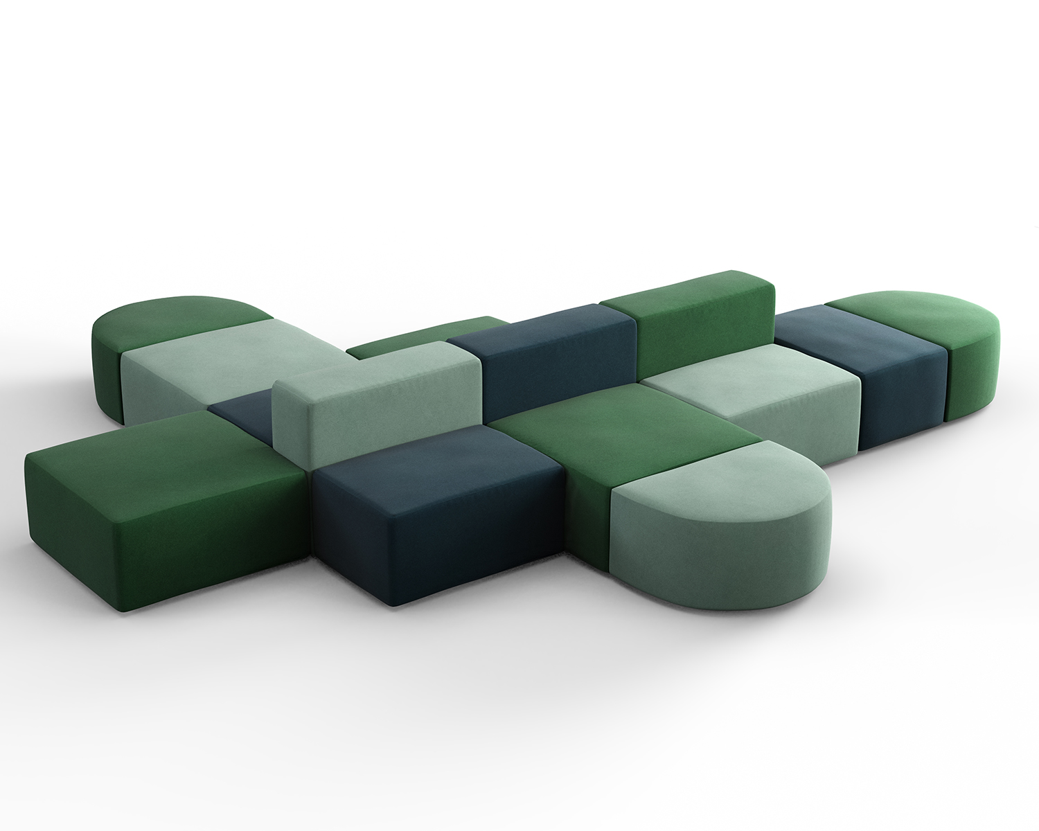 Green modular seating