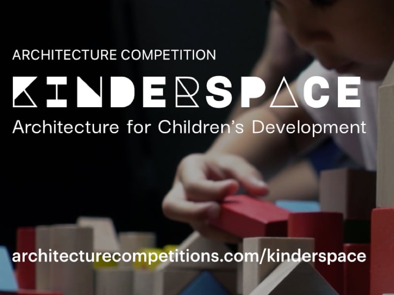 Kinderspace: Architecture for Children's Development competition banner.