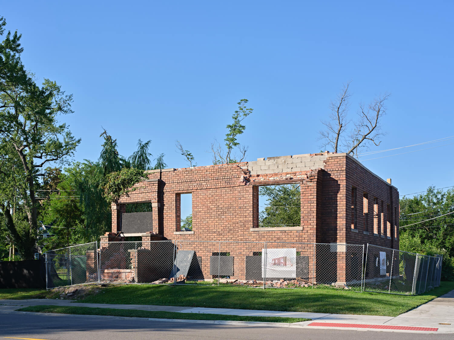 Across the street from The Shepherd, Lorcan O'Herlihy is transforming a half-demolished house into a new venue for Library Street's Louis Buhl & Co. Gallery, extending Little Village Detroit.