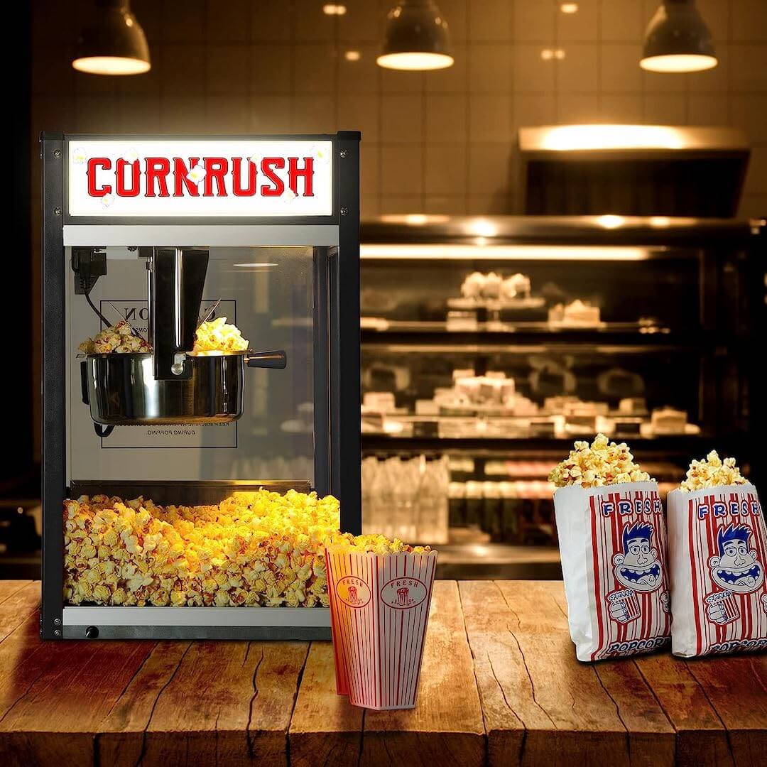 Cornrush Movie Theater Style Tabletop Popcorn Popper Machine