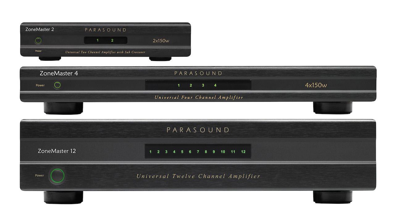 Parasound ZoneMaster 2, 4 and 12 Amplifiers (ZM 2, ZM 4, ZM 12)