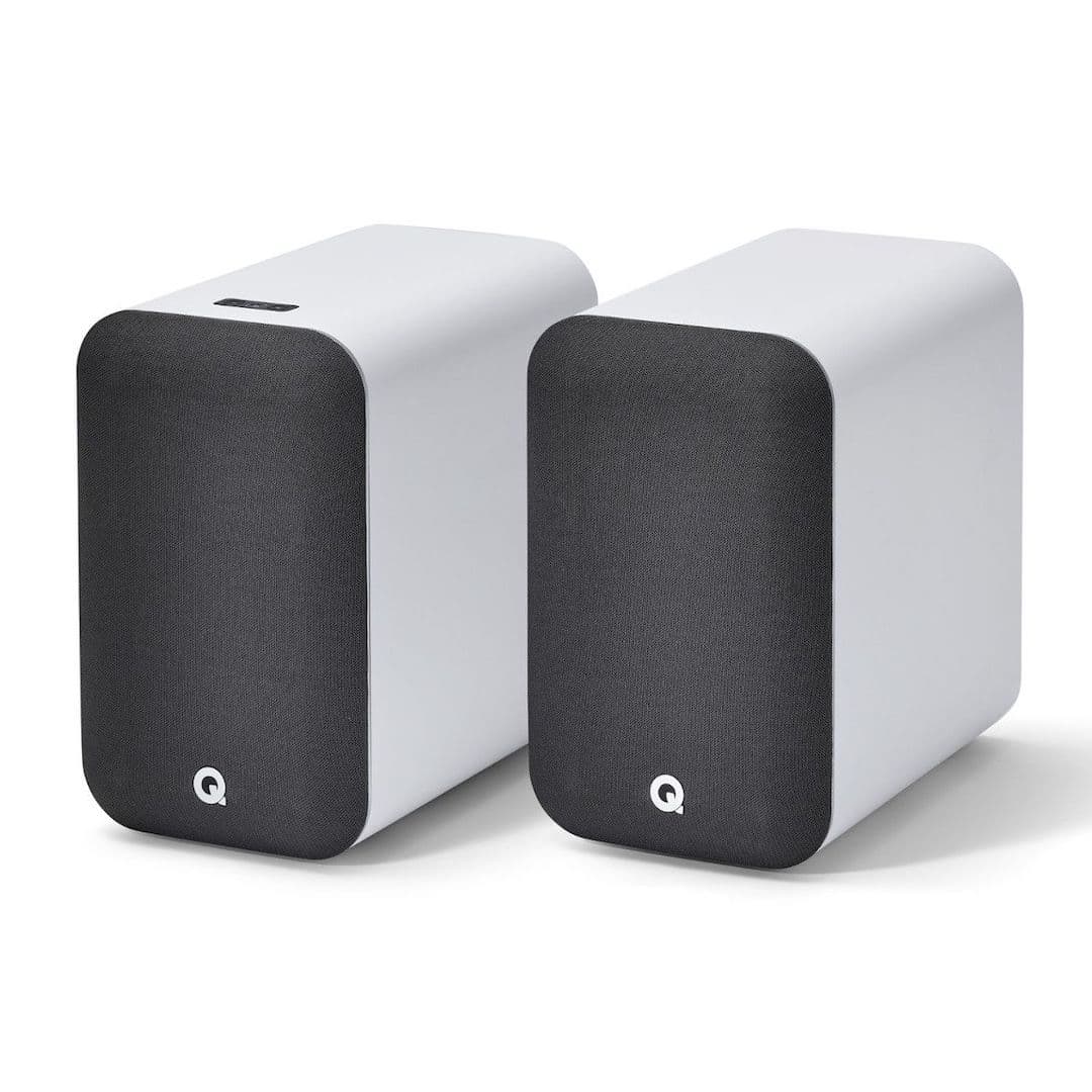 Q Acoustics M20 HD Wireless Speakers Front Angle in White